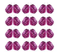 12-200 pompones de animadora con asa de 20 g, pompones de animadora para decoración de fiestas, clubes, deportes, bolas de animación para adultos y niños (rosa intenso, 36 piezas)