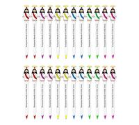 12/24/36 bolígrafos con versículos de la Biblia con temática de bolígrafo rectificable para oración diaria, diario, tomar notas y lápices religiosos