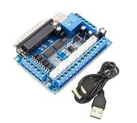 12-24V 5 ejes CNC Breakout Board USB hembra y 25PIN macho interfaz conexión antirreversa para controlador de motor paso a paso