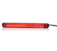 12-24V LED antiniebla rojo tercera luz de freno lámpara 238 mm, 12 LED