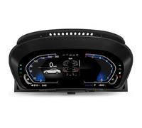 12.3" Cuadro de Instrumentos Digital LCD para BMW Serie 5 E60 E61 X5 E70 X6 E71 con CCC/CiC, Panel de Instrumentos Digital 4-Core, Admite TPMS, Temperatura Aceite y Controles Volante 7-UI Temas