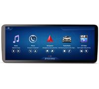 12,3" Pantalla Qualcomm Android 15 8-Core 8GB+128GB Radio Coche Bluetooth GPS Navegador para Mercedes Benz Clase A/GLA/CLA/G W176 X156 C117 W463 NTG 4.5/4.7 IPS CarPlay Android Auto WiFi 4G CANBUS DSP