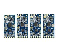 -12 433Mhz SI4463 Módulo de puerto serie inalámbrico 1000M Reemplazar Bluetooth HC12 4 PCS plástico azul