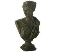12.5 Estatua griega de resina de Diana, estatua clásica de busto de cabeza de mitología griega romana, figuras de escultura de resina para el hogar, mesa de café, oficina, decoración de estantería, a