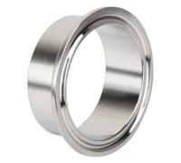 12,7-133Mm 0,5 "0,75" 1" 1,5" 2" 2,5" 3" 4" Tri abrazadera SUS 304 virola de soldadura de ajuste de acero inoxidable(25mm Ferrule 40)