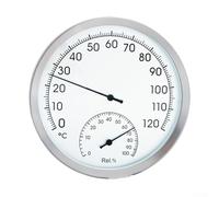 12,7 cm de higrómetro analógico, para interior y exterior, monitor analógico de temperatura y humedad, sin pilas, para el hogar, la oficina o el invernadero