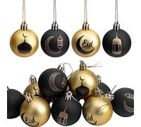 12 Adornos Colgantes de Ramadán Kareem, Decoraciones de Fiesta Musulmana islámica de 1.97 Pulgadas para celebración de Eid Mubarak y Ramadán