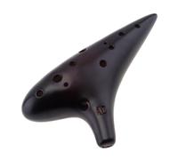 12 Agujeros Alto Tono C Ocarina Flauta Instrumentos Musicales De Cerámica Quemadura Ahumada Profesional