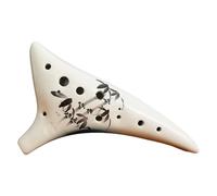 12 agujeros tono C clave Ocarina flauta cerámica Ocarina instrumento musical profesional flauta ahumada Ocarinas instrumento musical de cerámica principiante
