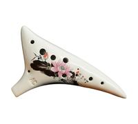 12 agujeros tono C clave Ocarina flauta cerámica Ocarina instrumento musical profesional flauta ahumada Ocarinas instrumento musical de cerámica principiante