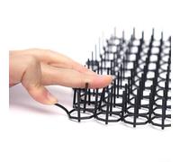 12 alfombrillas de plástico para jardín con tiras de espinas para gatos y perros, disuasorio para mantener a los animales lejos de las plantas