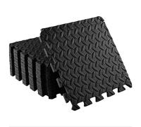 12 alfombrillas extra gruesas para gimnasio, para entrenamiento, espuma suave EVA, color negro, talla única