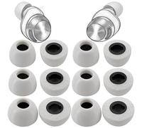 12 almohadillas de espuma viscoelástica de repuesto para auriculares inalámbricos Technics EAH-AZ100, almohadillas de espuma gris, 12 piezas