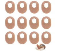 12 anillos de protección de presión para callos, cuidado de los pies, parches contra callos y puntos de presión, anillos de callos para ampollas y verrugas, tiritas para pies y tono de piel