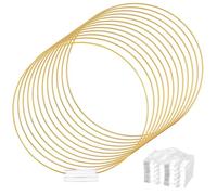 12 anillos florales de metal con soportes acrílicos, kit de manualidades para centros de mesa de boda y bautizo