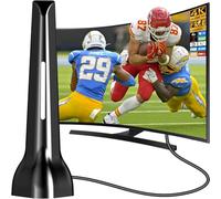 12 - Antena de TV interior para Smart TV interior, antena de TV digital para canales locales 2026 con base magnética, recepción de 360°, antenas portátiles HDTV para TV sin cable, soporta 4K 1080P