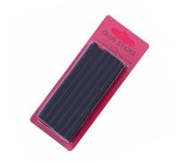 12 barras de pegamento de salón para aplicaciones prácticas y fáciles de extensiones de cabello, accesorios de peinado, pegamentos marrones