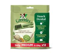 12 barritas Greenies Medium Snacks Dentales Naturales para perros medianos