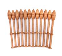 12 bobinas de encaje de madera dura vintage de madera para tejer agujas accesorio para manualidades de punto