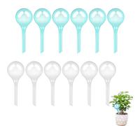 12 bolas de riego para plantas pequeñas, 13 x 5 cm, bolas de riego automáticas, para riego de plantas en interiores y exteriores
