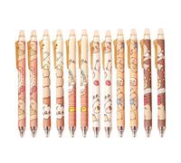 12 Bolígrafos Borrables De Capibara De Dibujos Animados, Bolígrafos De Gel Retráctiles, Bolígrafos Borrables Creativos De 0, 5 Mm, Juego De Papelería Para Estudiantes