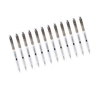 12 bolígrafos de gel retráctiles con punta de 0,5 mm para aula, negocios, clics, tintas de gel, bolígrafos de secado rápido, juego de bolas de rodillo, escritura suave