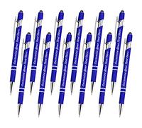 12 Bolígrafos Personalizados a Granel Personalizados,Bolígrafos de Grabado Personalizados con Nombre o Texto de Lápiz,Regalo Ideal de Aniversario,Cumpleaños o Graduación (Punto Medio,Tinta Negra)