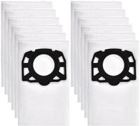 12 Bolsa de Aspiradora Compatible con Kärcher KFI 357 KWD1 KWD2 KWD3 WD2 Plus WD3 WD 2 Plus WD 3 MV 3 SE 4001SE 40 SE 4002, Bolsas de Polvo Compatible con Karcher 2.863-314.0