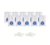 12 Bolsas + 4 Filtros + 1 Cepillo. Bolsas Purificadoras De Aire 3D: Compatibles Con Aspiradoras Miele Classic C1, C2, S8, S5, S2, S600 Y C3, Y Con Aspiradoras Hoover.(10bag 2filter)