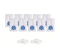 12 Bolsas + 4 Filtros + 1 Cepillo. Bolsas Purificadoras De Aire 3D: Compatibles Con Aspiradoras Miele Classic C1, C2, S8, S5, S2, S600 Y C3. También Compatibles Con Aspiradoras Hoover.(10bag 2filter)