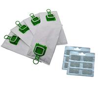 12 bolsas de aspirador de microfibra de y 12 bloques de aroma adecuados para Vorwerk Kobold VK 140 150 FP 140 150