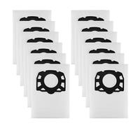 12 Bolsas de Aspiradora Blancas para Kärcher Wd4, Wd5, Wd6 Bolsas de Filtro de Fieltro KFI 487, Bolsas para Aspiradora Kärcher Mv 4, Mv 5, Mv 6, Wd5p, Wd6p Bolsas de Filtro de Fieltro 2.863-006.0