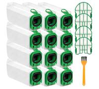 12 Bolsas de Aspiradora Compatibles con Vorwerk Kobold VB100 FP100, Bolsas de Limpieza de Repuesto por Vorwerk Kobold VB100 con 4 Filtros de Protección del Motor 1 Cepillar