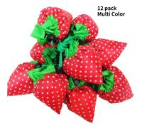 12 Bolsas de Compras Reutilizables de Fresa, Surtido , Bolsas de Supermercado Eco, Multicolor