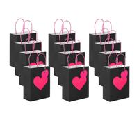 12 bolsas de corazón para el día de San Valentín, elegantes bolsas de embalaje para celebrar el amor y el placer