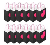 12 bolsas de corazón para el día de San Valentín, elegantes bolsas de embalaje para celebrar el amor y el placer