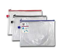 12 bolsas de cremallera transparentes resistentes a prueba de agua A4+ 360 x 260 mm