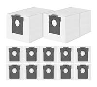 12 Bolsas de Polvo para Dreame L20/X40/X50 Ultra Complete, L10s/L10/L40 Ultra, L40s/L50/L10s Pro Ultra, para Mova E30 Ultra/P50 Pro Ultra Aspiradora, Bolsas Desechables de Gran Capacidad de 3,2L