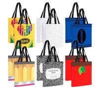 12 bolsas de regalo de agradecimiento para profesores de graduación, bolsa de lona para profesores de fin de año, bolsa de lona para lápiz, crayón, mármol, cuaderno de composición, bolsas de