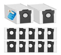 12 bolsas para aspiradora Dreame L10s Ultra Gen 2/X30/X40/X50 Ultra/L10s Pro/L40/L50/Aqua10/Matrix 10 Ultra/Mova E30 Ultra/P50/P10/E40/V50/Z50, 3,2 grandes capacidades