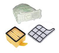 12 bolsas para aspiradora, filtro de protección del motor y filtro higiénico para Vorwerk - Kobold 135 136 135SC VK135 VK136
