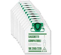 12 bolsas para aspiradora Vorwerk VK200 FP200 VK 200