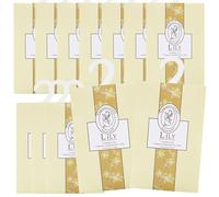 12 bolsitas perfumadas, bolsas perfumadas para armario con olor natural, bolsas perfumadas para armario, bolsas perfumadas para armario, bolsa colgante para armario, aroma fresco (12lily)