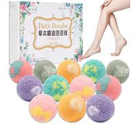 12 Bombas de Baño para Valentin Día de la Madre, Bolas de Baño Efervescentes con Aceites Esenciales, Baño de Burbujas Bath Bombs Natural, Bañera de Burbujas Sales de Baño Kit de Bomba de Baño de Spa