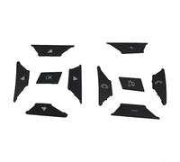 12 botones de interruptor de volante para Mercedes para Benz E C G Class GLLA ML GL GLK GLE GLS 2012-2016, pegatinas decorativas ABS negras reemplazo directo