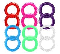 12 Bracelets Anti-Moustiques Transparents Colorés (Bleu, Vert, Violet, Rouge, Transparent, Rose), Protection Naturelle sans DEET pour Enfants et Adultes, Lot avec Bracelets Individuellement Emballés