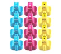 Go Inks Cartuchos de tinta 12 C/M/Y para HP Photosmart 8250 C51812 C6188 C7180 C8180