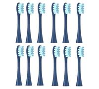 12 cabezales de repuesto, compatibles con Oclean Flow/X/X PRO/Z1/F1/One/Air 2/SE, cerdas suaves para aspiradora (12 unidades, azul, talla única)