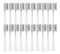 12 cabezales de repuesto compatibles con Oclean Flow/X/X PRO/ Z1/ F1/ One/Air 2/SE, cerdas suaves para cepillo de dientes y aspiradora (20 unidades, blanco-gris, talla única)