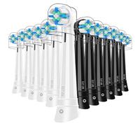 12 cabezales de repuesto compatibles con Oral B IO 3N/3/4/5/6/7/8/9/10 Series Cepillo de dientes eléctrico, cabezales de cepillo de dientes IO compatibles con Oral B IO, cabezal de cepillo IO (negro